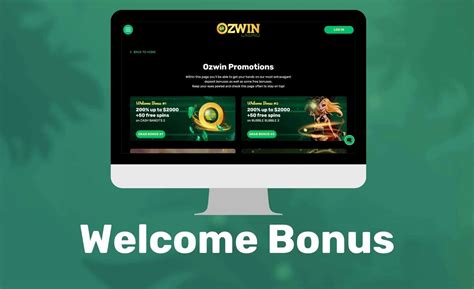 ozwin casino welcome bonus.